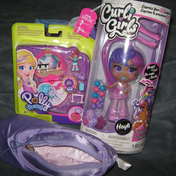 NWT Ballerina Bundle - Polly Pocket, Curli Girls & Ballet Shoe case - Picture 1 of 10